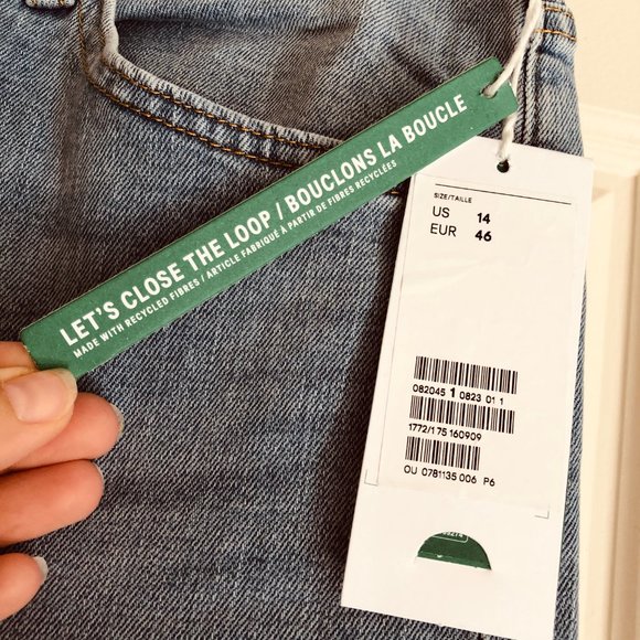 NWT - Wide High Ankle Jeans (H&M Conscious Line) - Picture 5 of 6